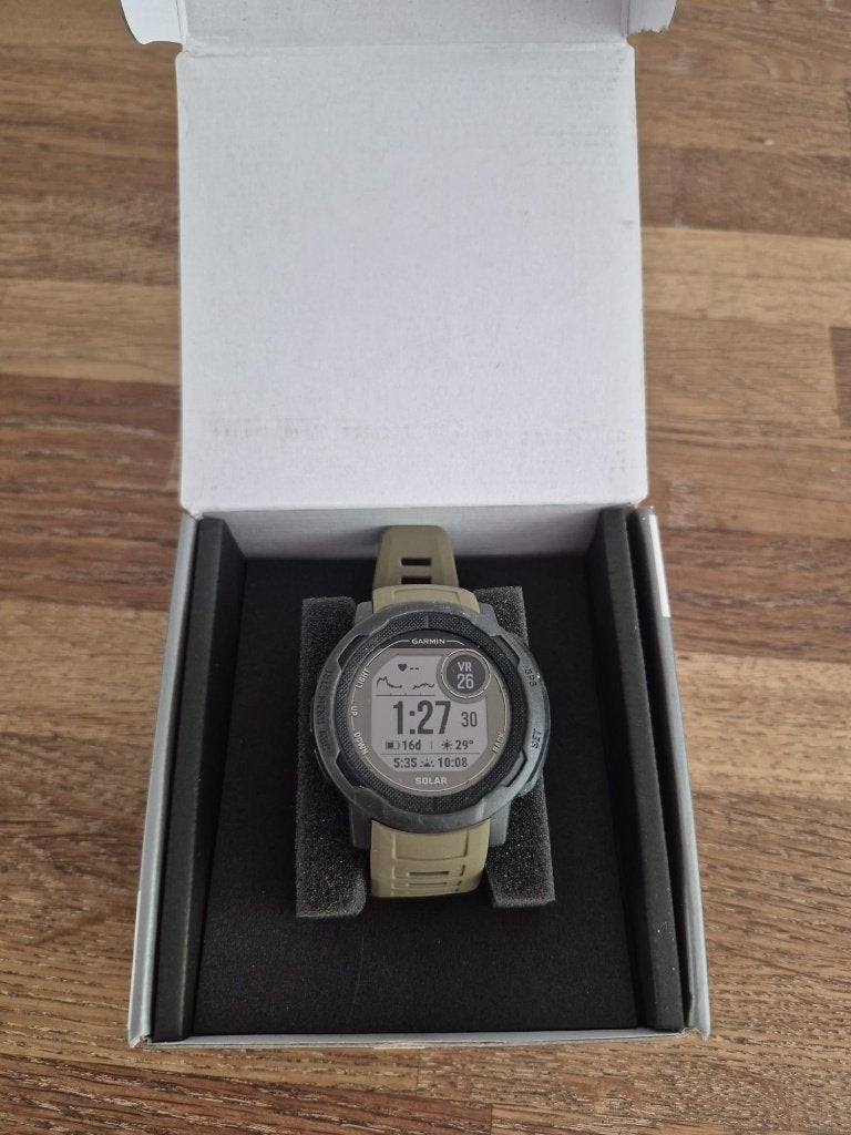 Garmin instict 2 Solar, Garmin, Ophalen of Verzenden, Zo goed als nieuw, Grijs