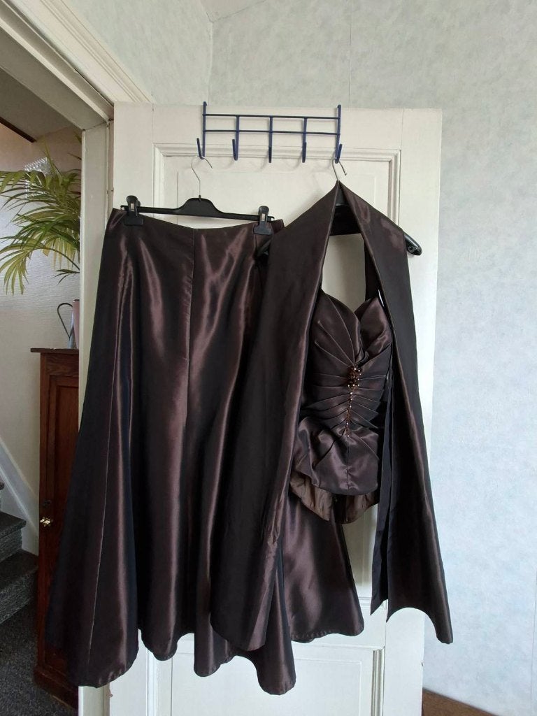 Ensemble de soirée - Taille 42, Kleding | Dames, Ophalen, Bruin, Créatif Paris, Maat 42/44 (L)