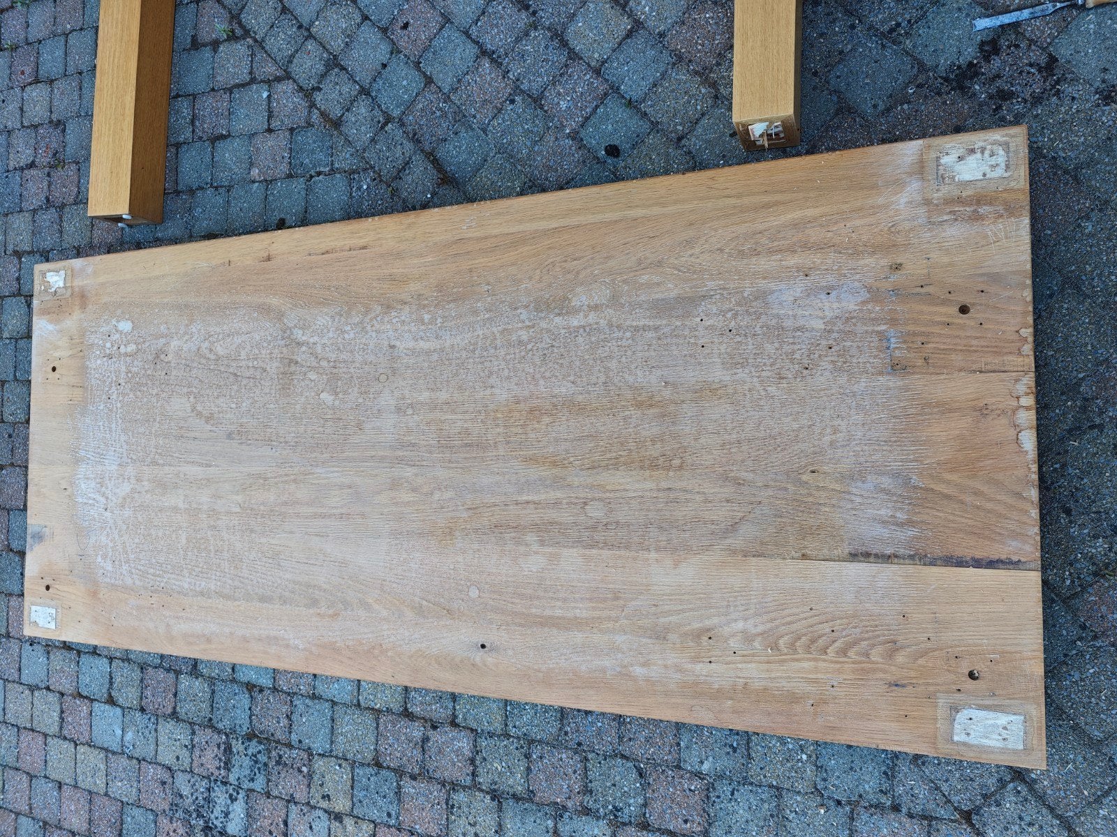 Massief eiken tafelblad, Huis en Inrichting, Tafels | Eettafels, Ophalen