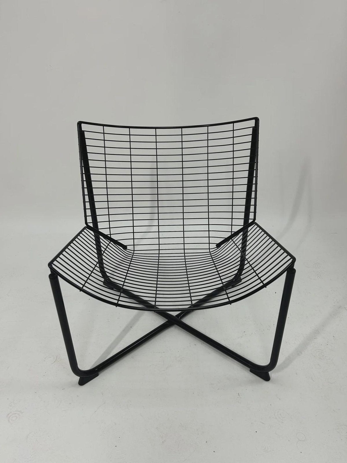 Fauteuil Vintage Ikea Acier noir, Maison & Meubles, Chaises, Enlèvement, Comme neuf, Noir