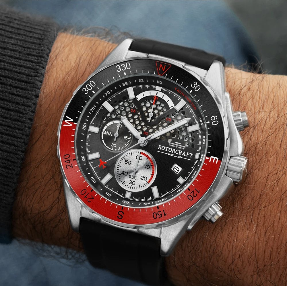 Rotorcraft Track RC4302 Sport Chrono Nieuw! t.w.v € 499-,, Ophalen of Verzenden, Waterdicht, Nieuw, Rood