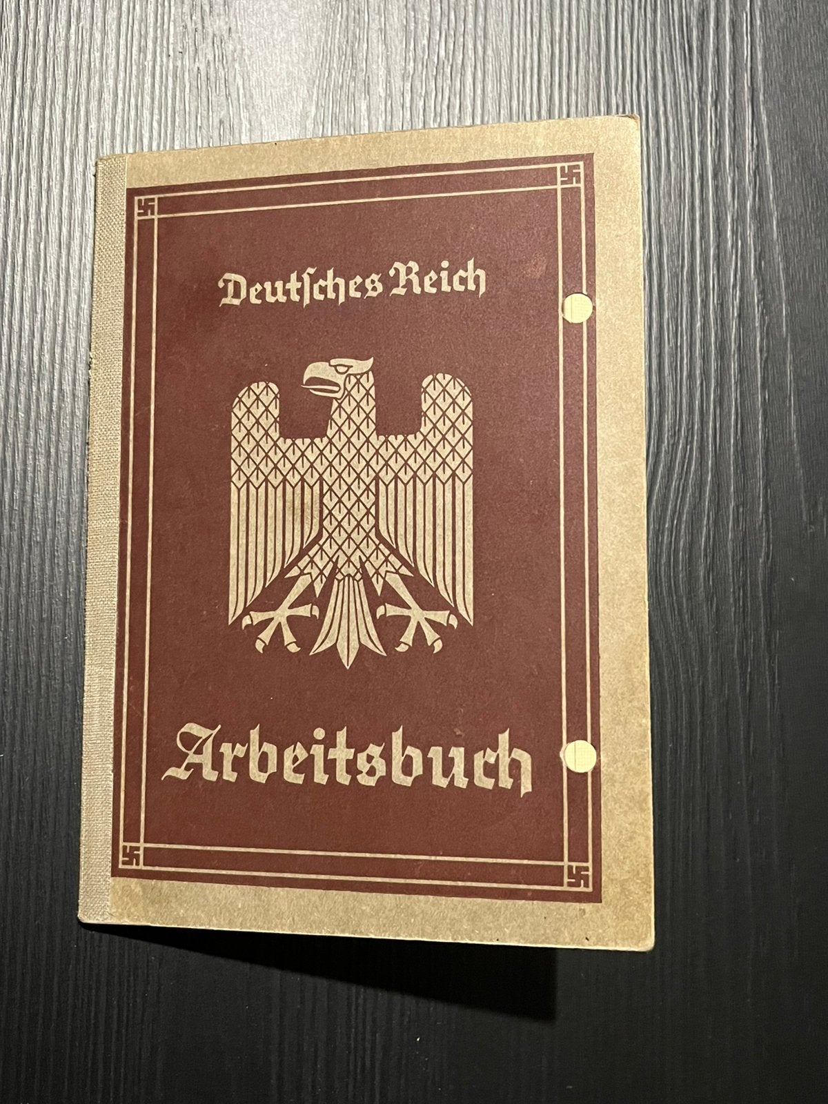 Arbeitsbuch Deutsches Reich 1935 – Karl Wolge, Magdeburg, Enlèvement ou Envoi