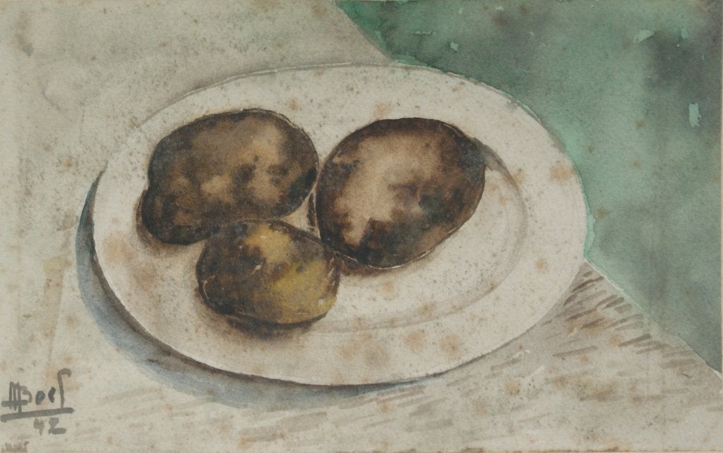 Maurice Boel (1913-1998): Stilleven (42 x 31 cm), Antiquités & Art, Enlèvement ou Envoi, Signé, Aquarelle, Nature morte