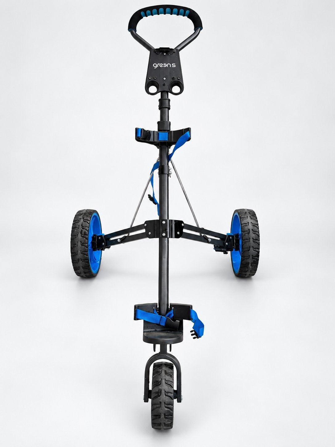 Chariot de golf 3 roues pliable – très bon état, Enlèvement, Comme neuf, Sac