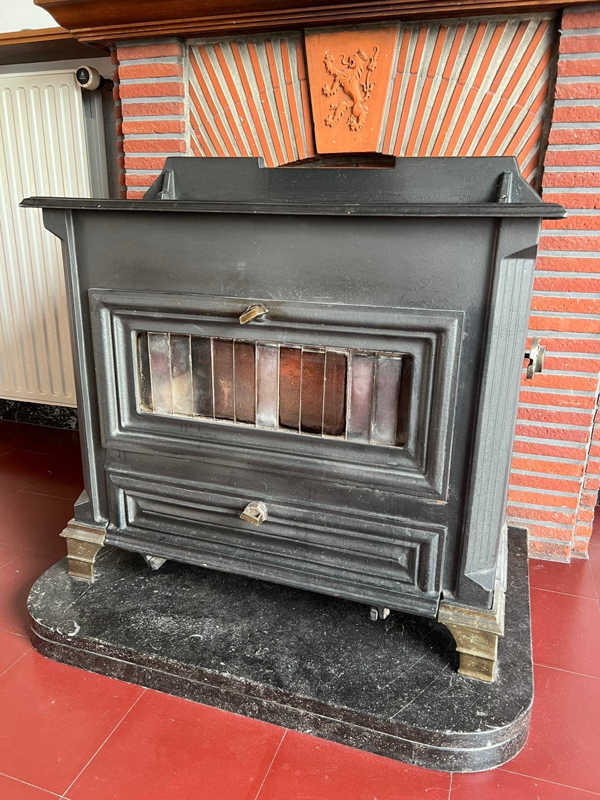 Kolenkachel, Huis en Inrichting, Ophalen, Gebruikt, Overige brandstoffen, Vrijstaand