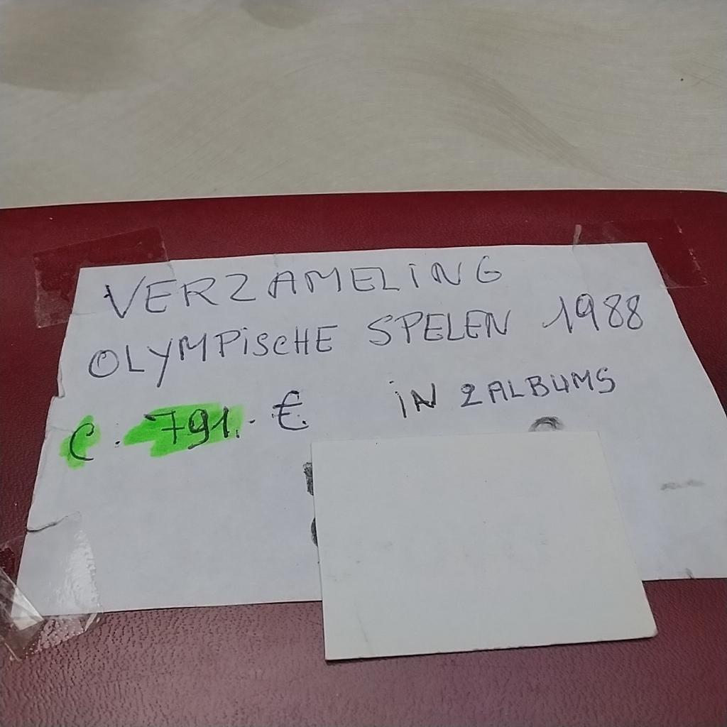 OLYMPISCHE SPELEN 1988 verzameling cote 791,00 €, Ophalen of Verzenden
