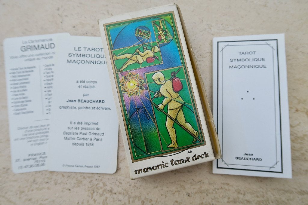 Tarot maçonnique 1987 Jean Beauchard cartomancie complet, Enlèvement ou Envoi