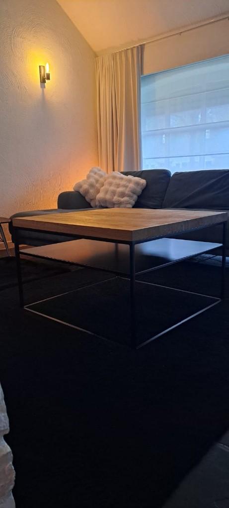 Salontafel eik modern, Huis en Inrichting, Ophalen, 50 tot 75 cm, 50 tot 100 cm, Zo goed als nieuw