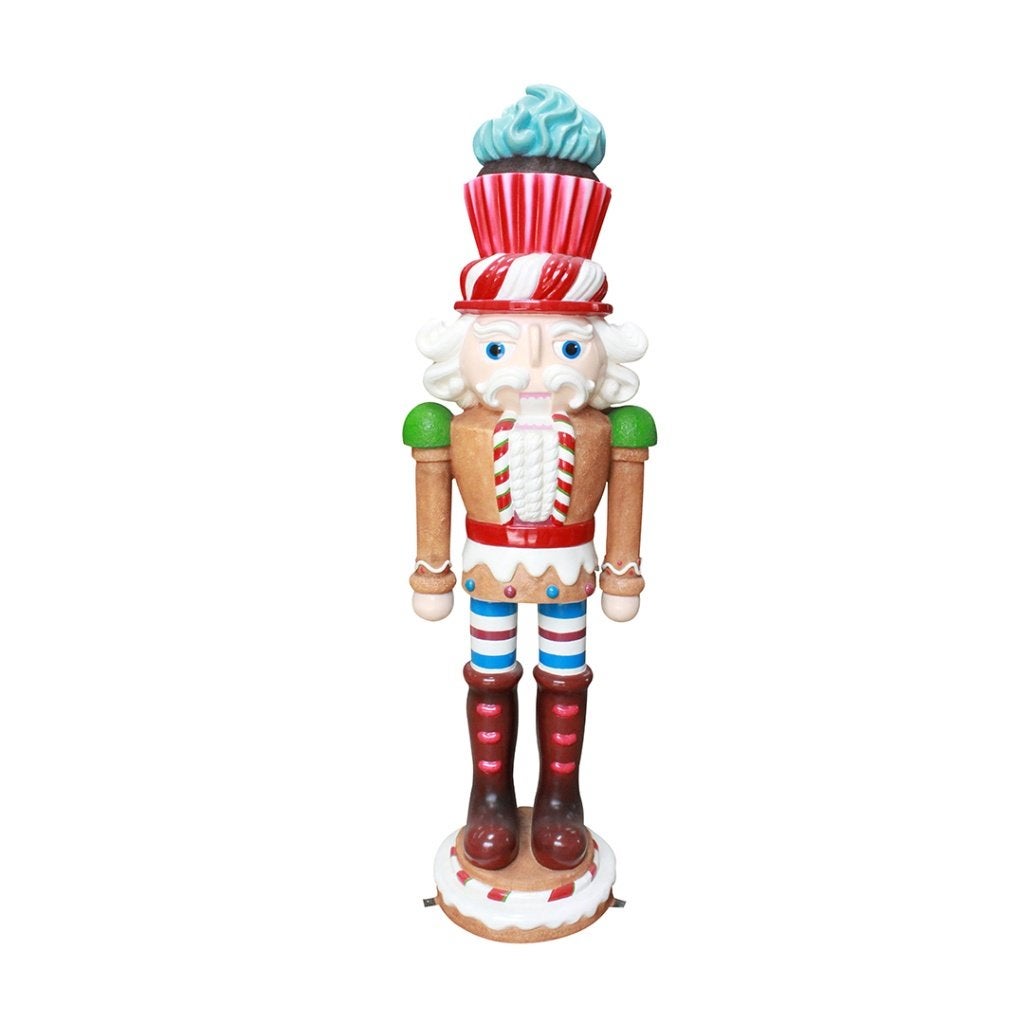 Casse-noisettes - Bonhomme en pain d'épice 183 cm -noisettes