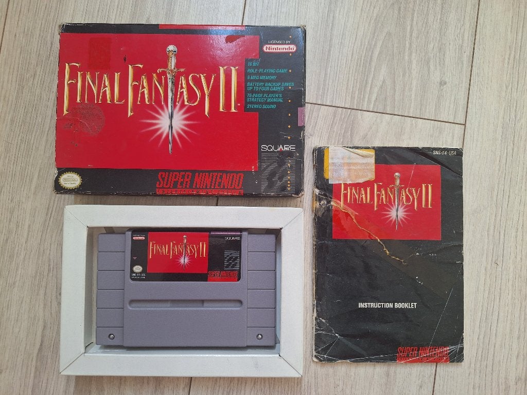 Final Fantasy 2 complete in box (CIB) voor de SNES, Games en Spelcomputers, Games | Nintendo Super NES, Gebruikt, 1 speler, Eén computer