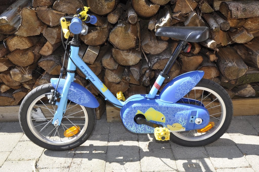 Vélo Decathlon 14 pouces enfants 90-105cm/3-4.5ans, Enlèvement, Utilisé, Moins de 16 pouces, BTwin Décathlon