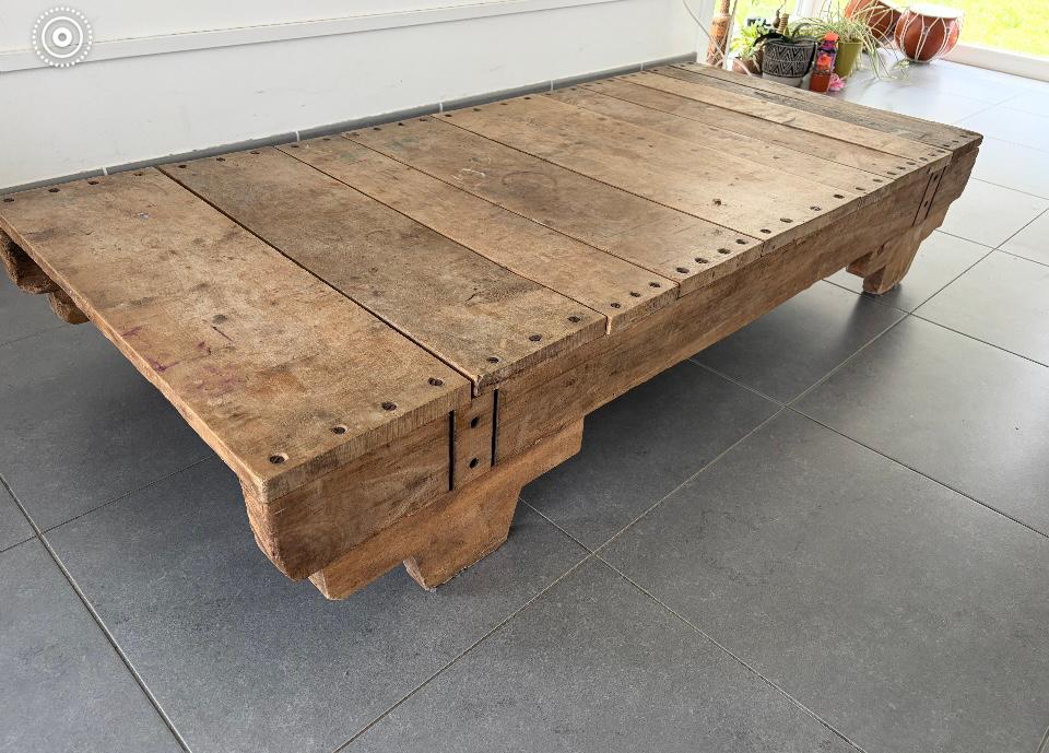 Salontafel, Huis en Inrichting, Tafels | Salontafels, Ophalen, Gebruikt, 50 tot 100 cm, Landelijk