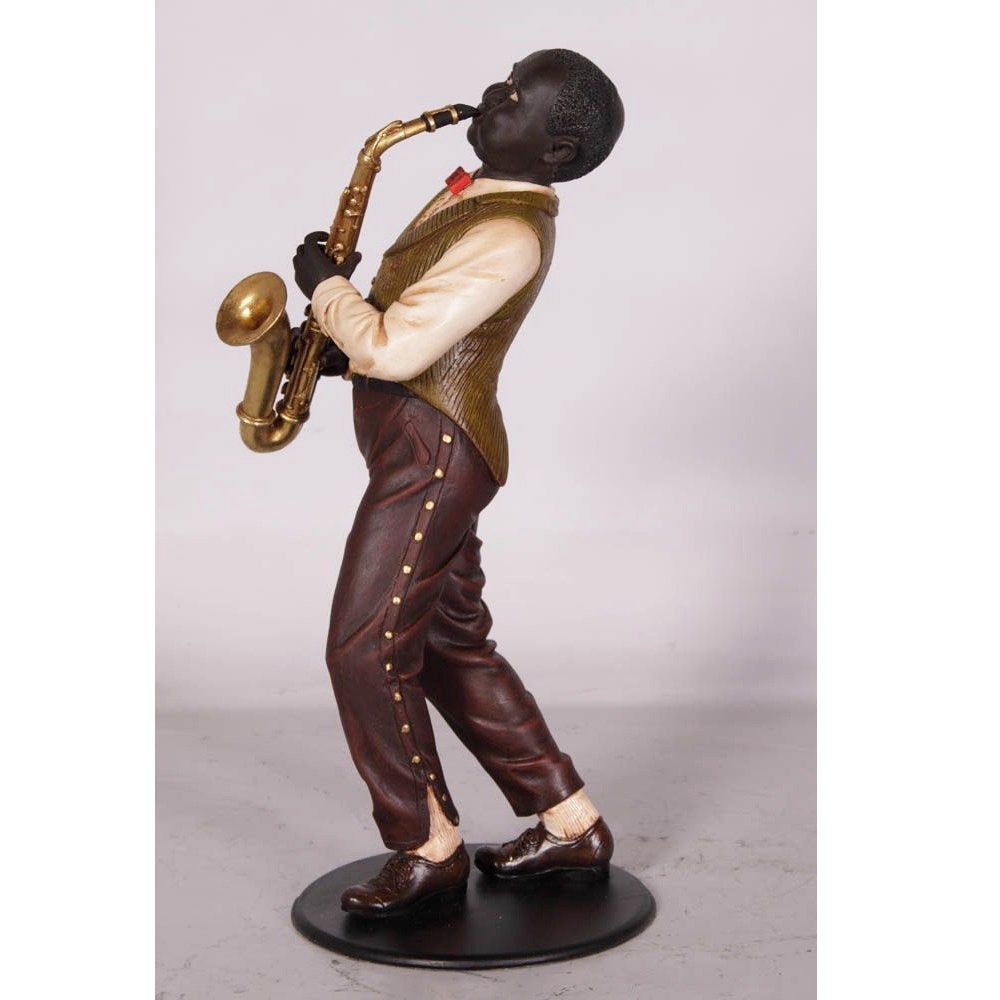 Jazz beeld 95 cm – Jazzbeeld saxofonist, Ophalen, Nieuw