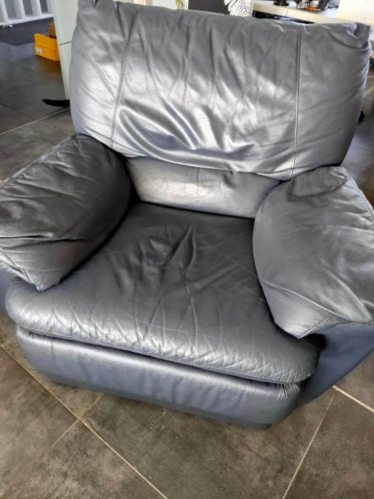 Canapé cuir, 75 à 100 cm, Moins de 150 cm, Banc droit, Une personne