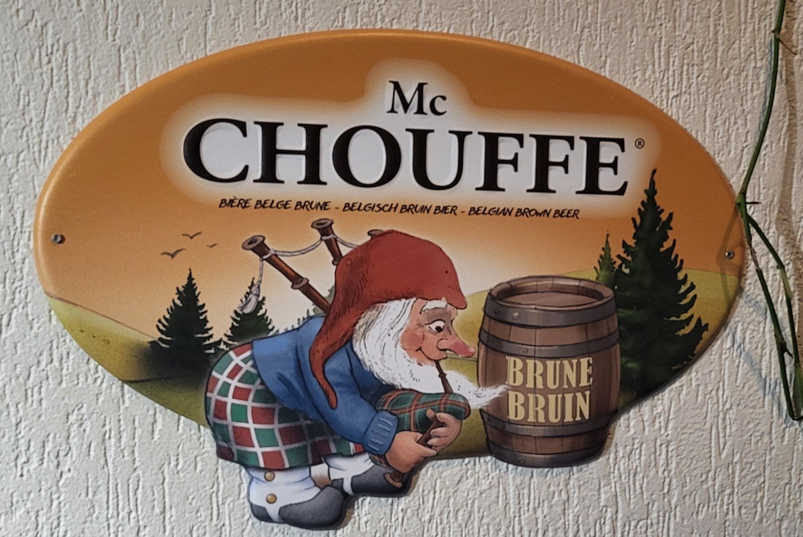 Reclame Bord Mc Chouffe, Enlèvement
