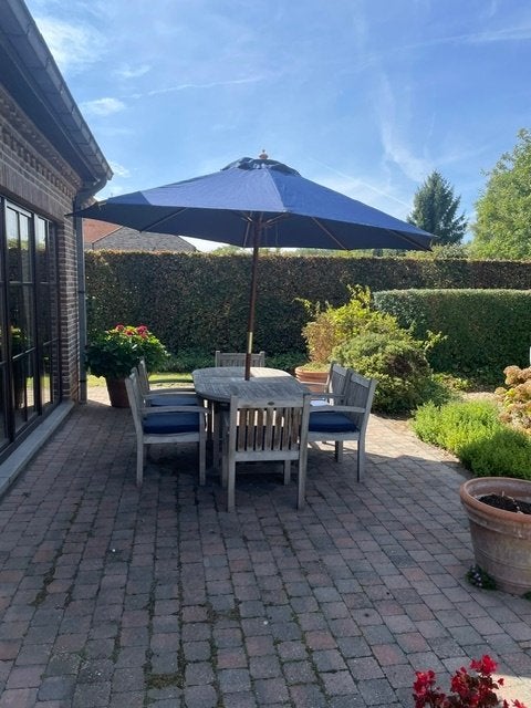 tuinmeubelen, Tuin en Terras, Tuinsets en Loungesets, Ophalen, Gebruikt, 6 zitplaatsen, Tuinset