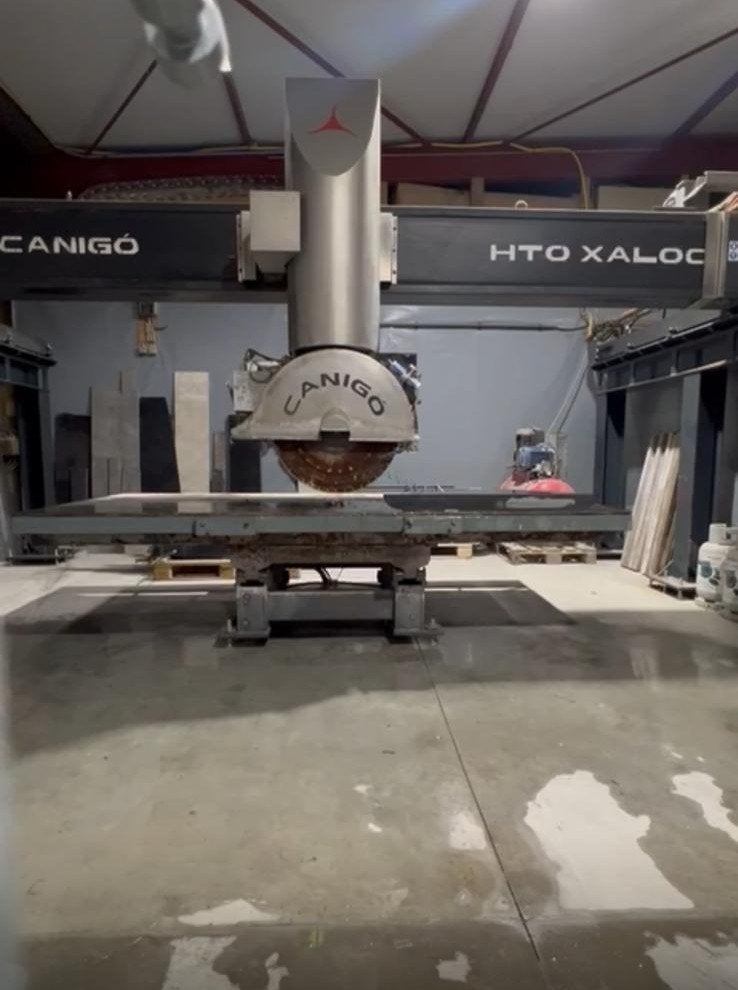 steenzaagmachine, Enlèvement
