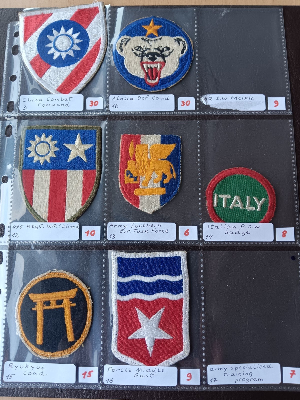 us ww2 patches, Enlèvement ou Envoi