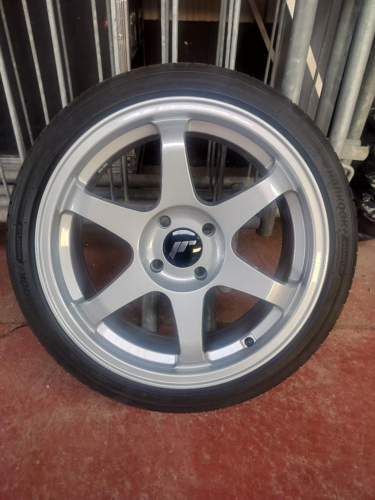 ALU VELGEN 17 INCH 4 X 108 MET BANDEN, Auto-onderdelen, Banden en Velgen, Ophalen, Banden en Velgen, Nieuw, 17 inch
