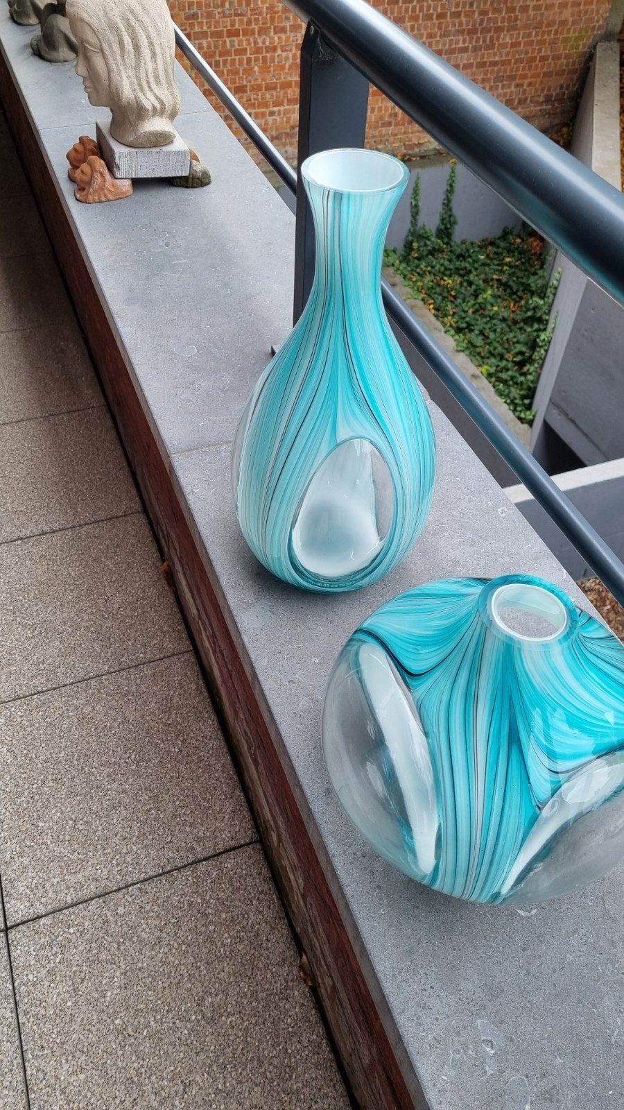 twee decoratieve vazen, Antiek en Kunst, Ophalen
