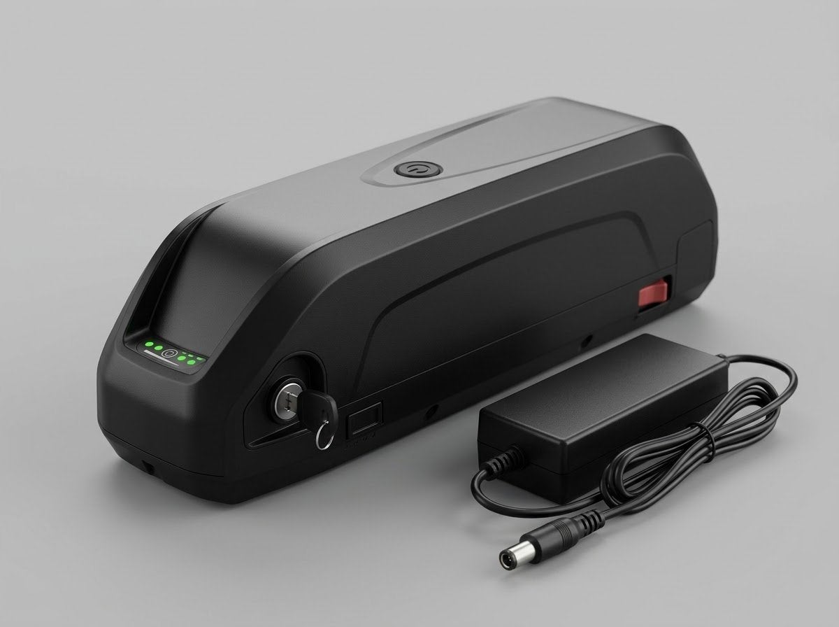 Krachtige E-bike Accu 48V 17Ah (816Wh) + Oplader & Sleutel, Motoren, Ophalen, Zo goed als nieuw