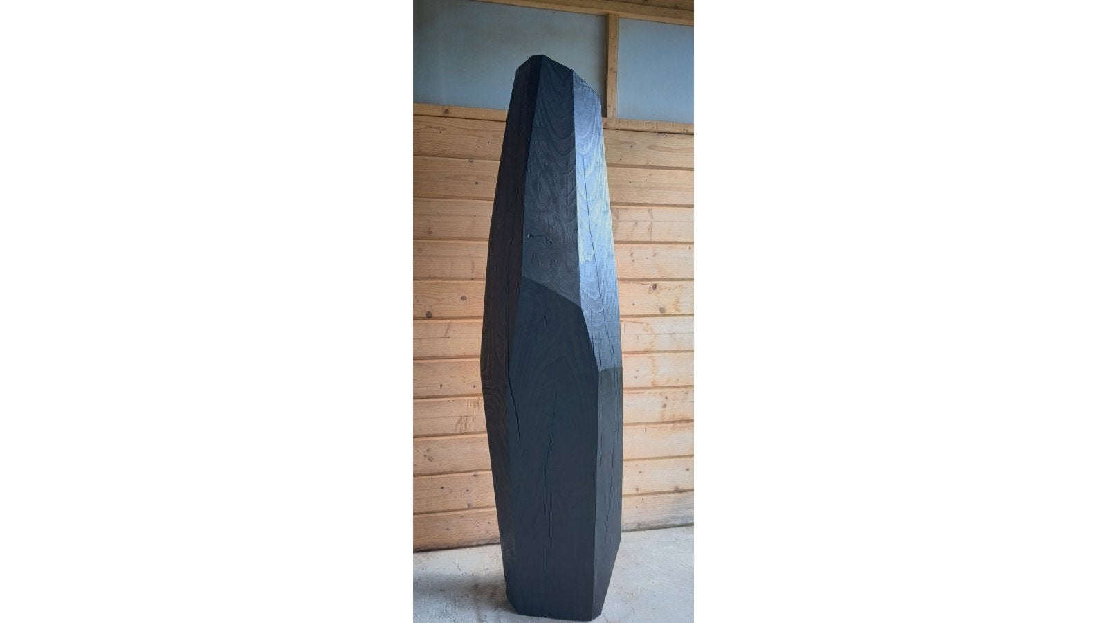 Sculpture en bois brûlé. 152 cm. Faire une offre., Antiquités & Art, Art | Sculptures & Bois, Enlèvement ou Envoi, Bois