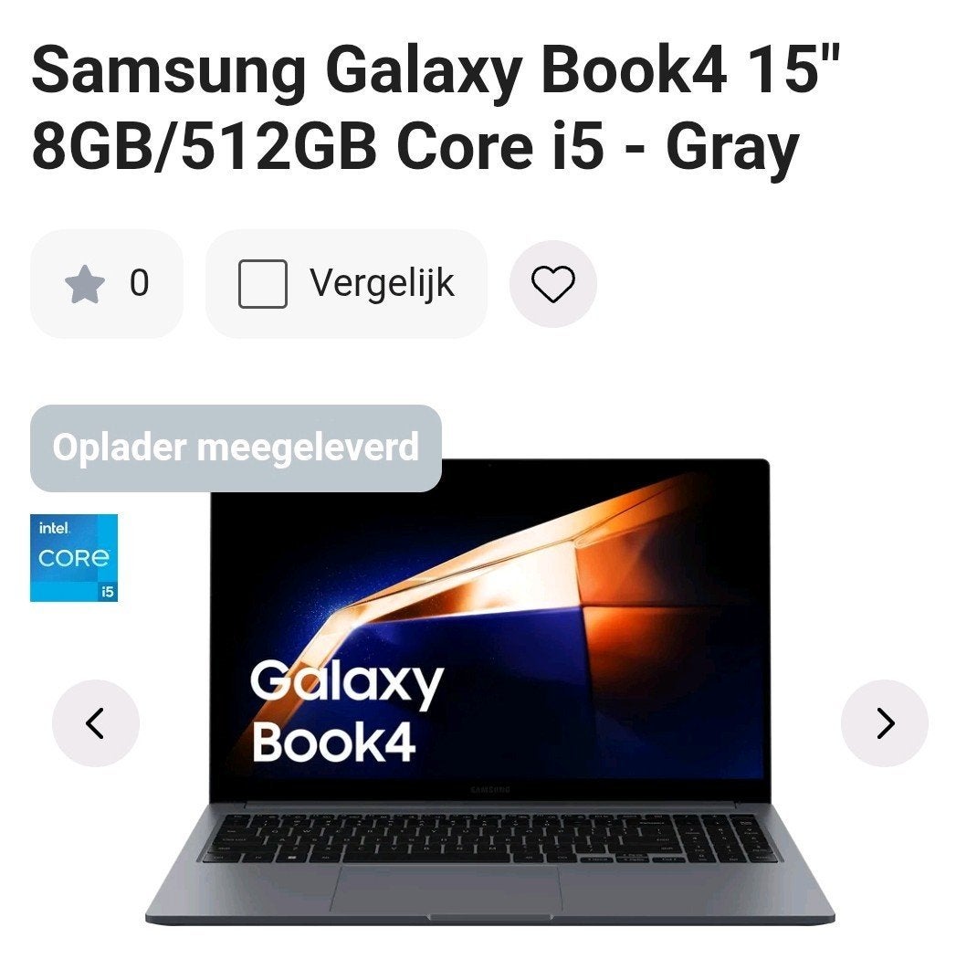 Samsung Galaxy Book4 i5, Ophalen