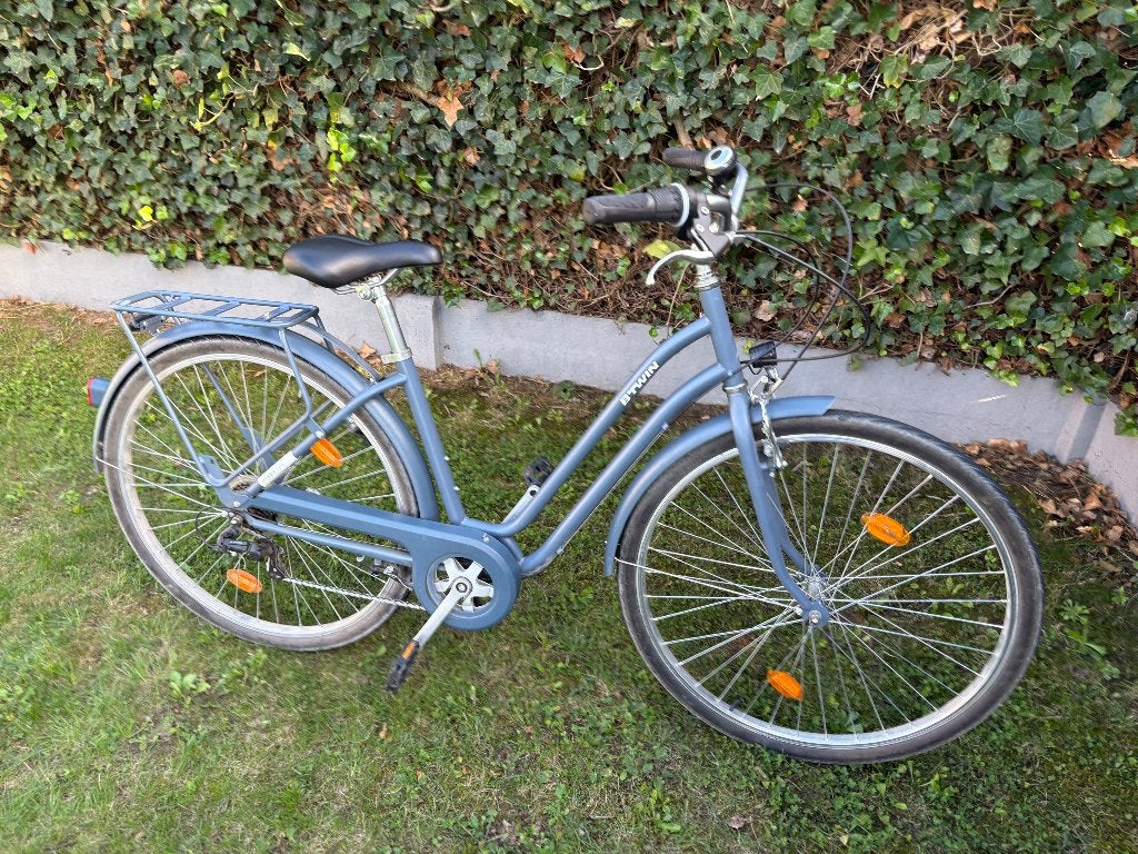Stadsfiets - Btwin Elops 120, Fietsen en Brommers, Gebruikt, Velgrem, Versnellingen, Ophalen