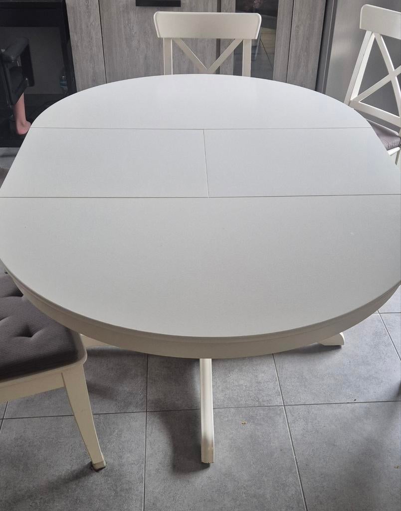 Tafel met 5 stoelen, Ophalen of Verzenden, Rond