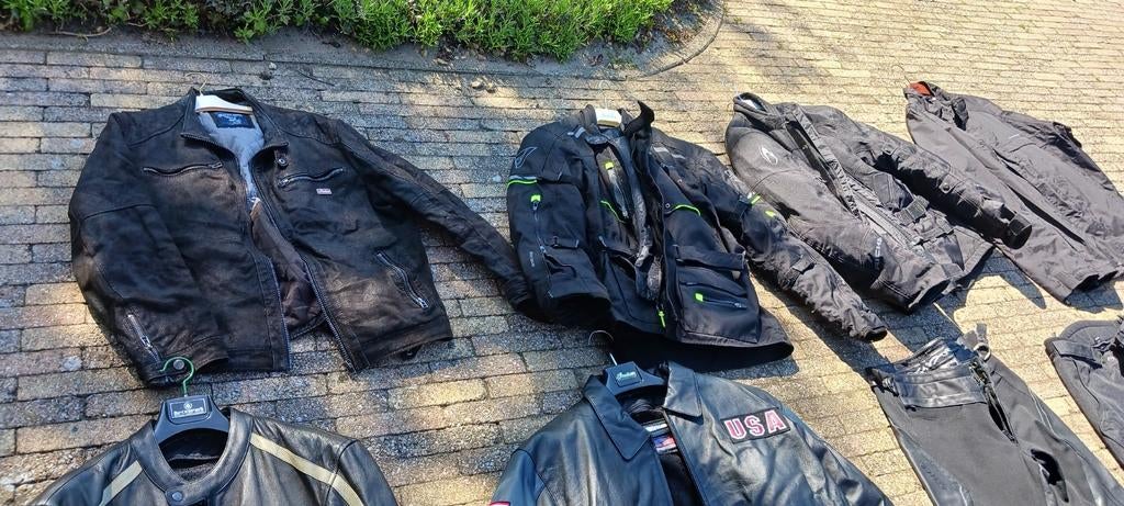 Allerlei moto kleren leder en cintetische kwaliteid en and ., Motoren, Ophalen