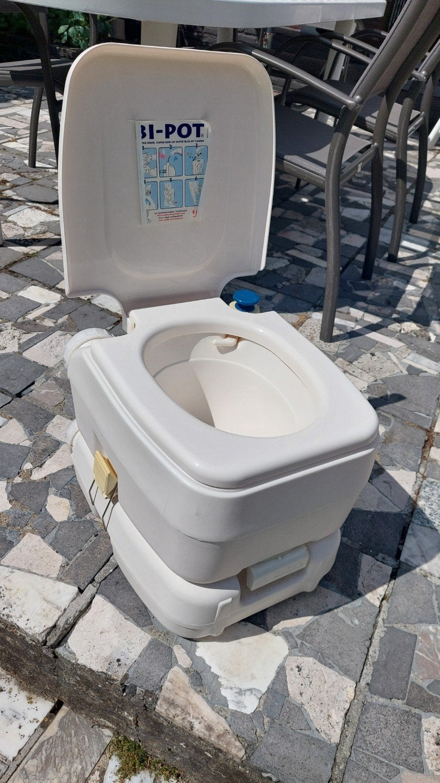 Toilette de camping portable à cassette à deux pots, Particulier