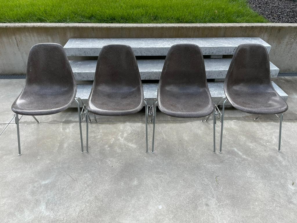 Vintage set Eames side chairs - Herman Miller, Huis en Inrichting, Ophalen, Zo goed als nieuw