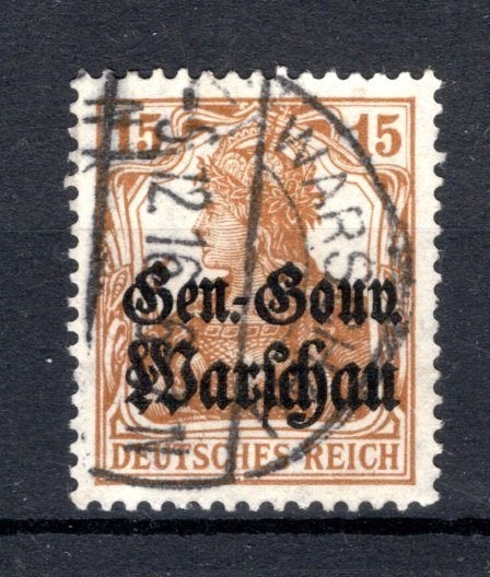 POLEN Yt. OA11 gestempeld 1916 Duitse bezetting, Postzegels en Munten, Verzenden, Polen, Gestempeld