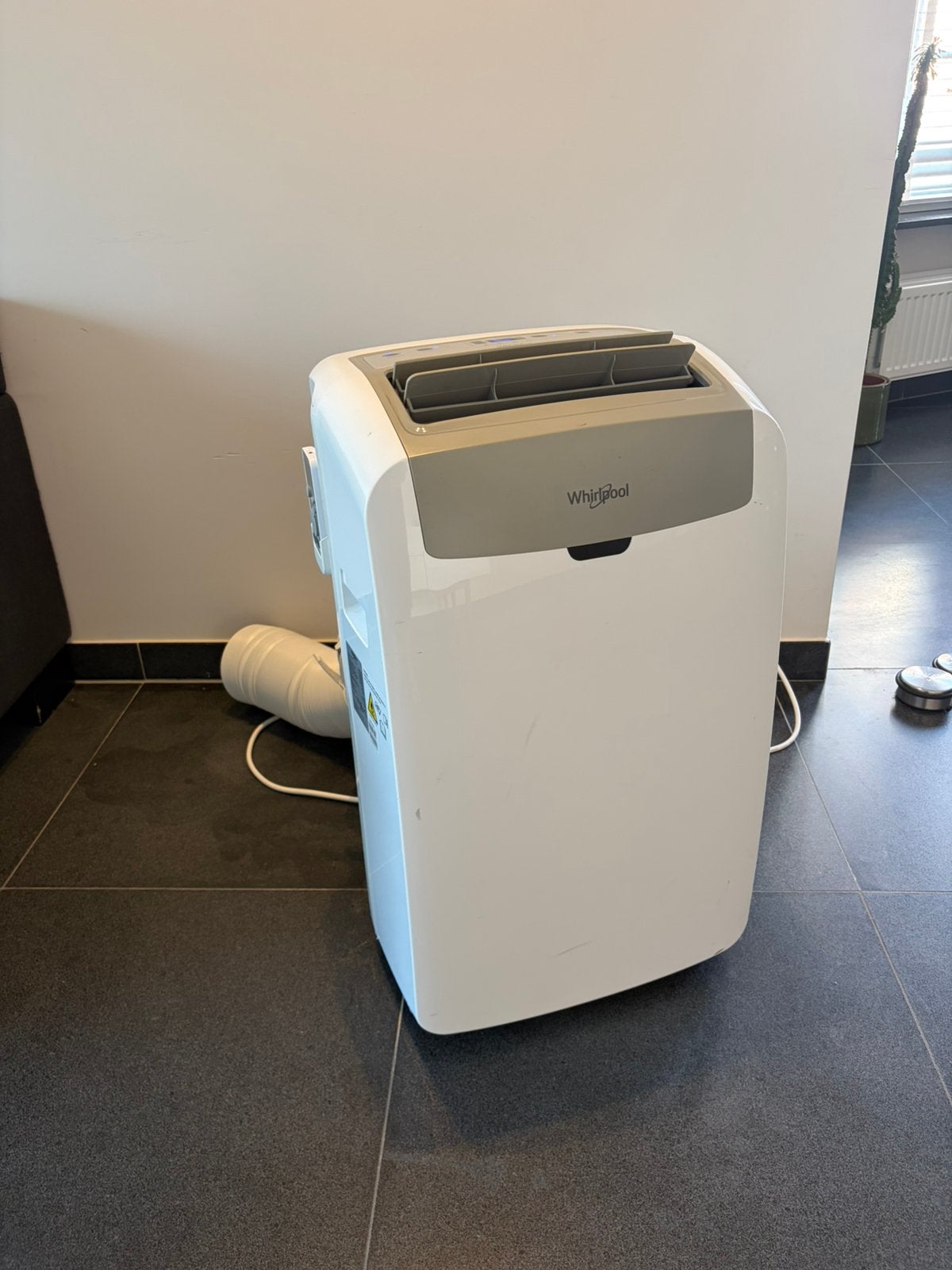 Whirlpool Mobiele Airco 12.000 BTU + Verwarmingsfunctie, Electroménager, Climatiseurs, Comme neuf, Enlèvement, Télécommande, Climatiseur mobile