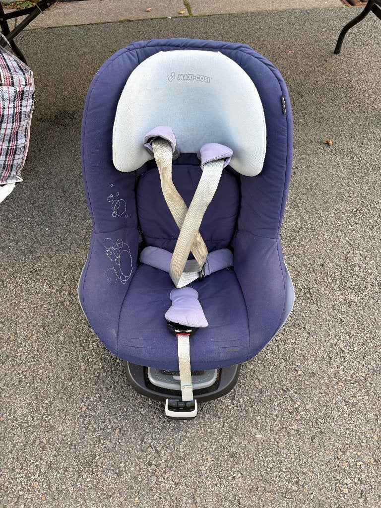 Siège auto groupe 1 maxi-cosy pearl + base, Dossier réglable, Comme neuf, Enlèvement, Isofix