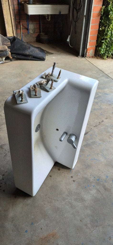 Lavabo, Doe-het-zelf en Bouw, Ophalen, Zo goed als nieuw, Steen, Wastafel