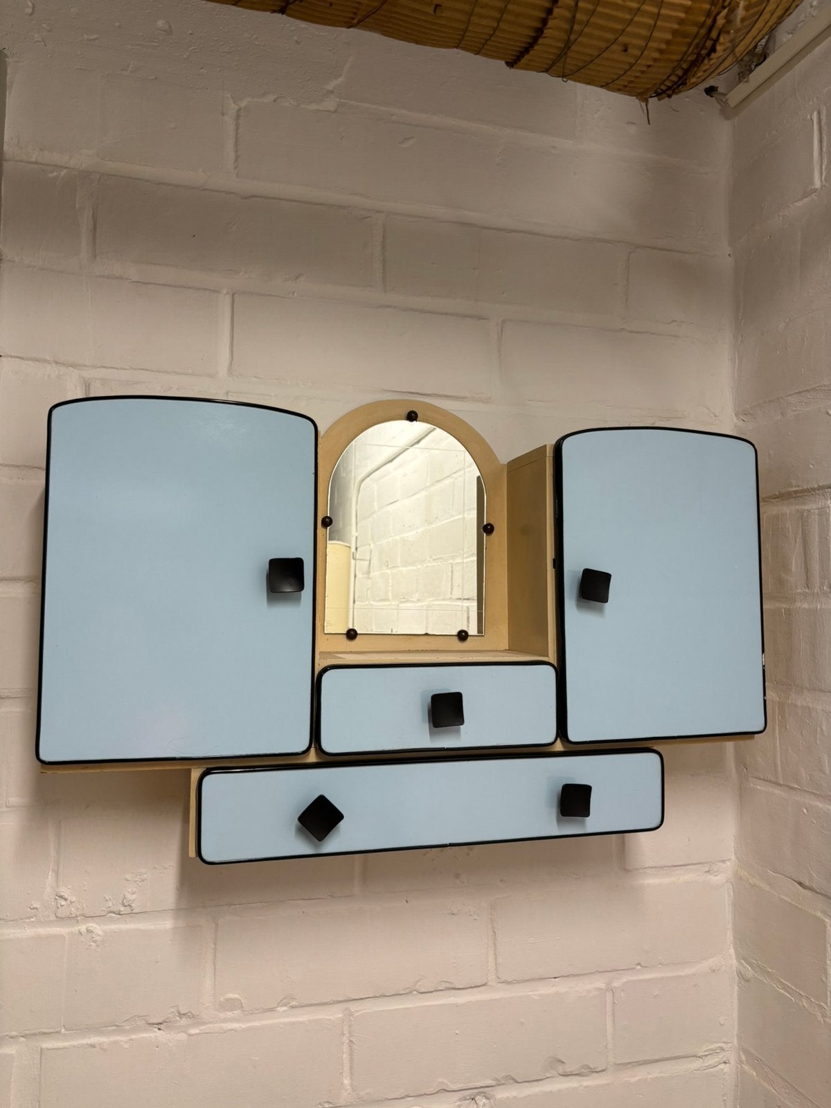 Vintage badkamerkastje, Huis en Inrichting, Badkamer | Badkamermeubels, Ophalen, Gebruikt, Overige typen