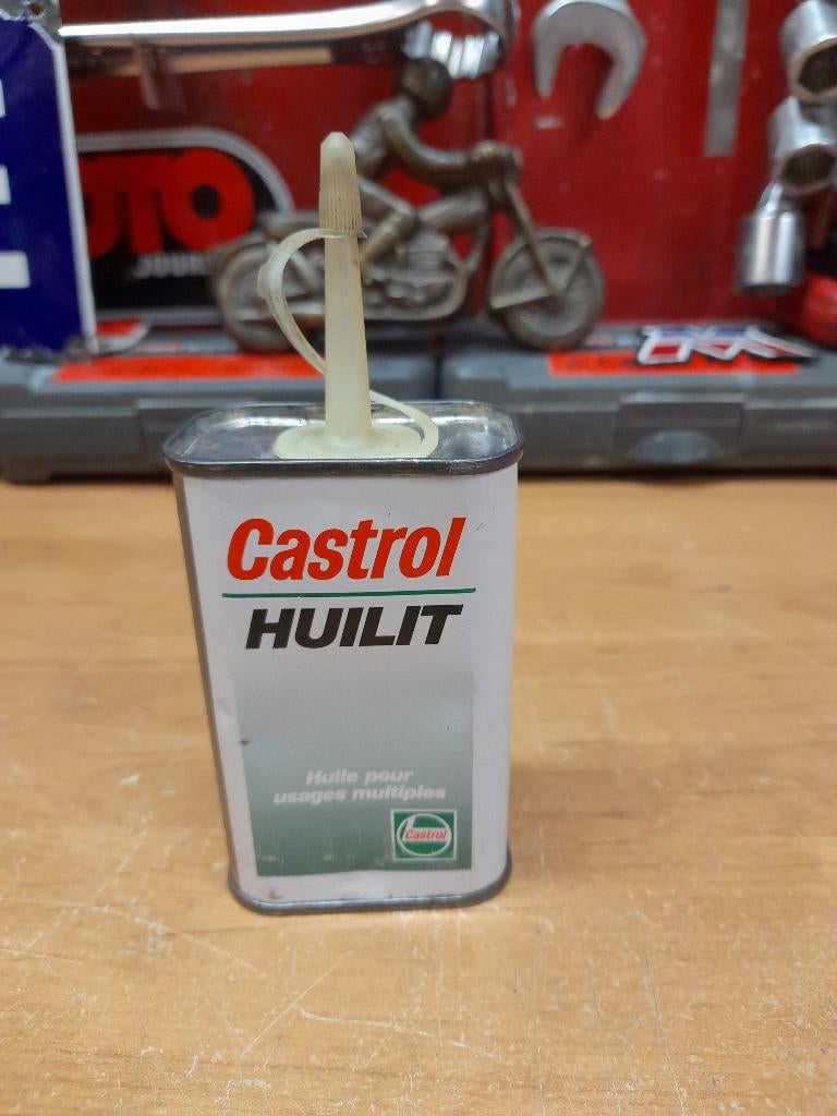 Oude Castrol Huilit oliekan, Verzenden, Gebruikt, Overige typen
