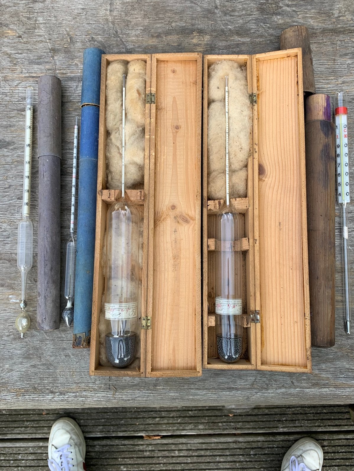 Lot de 5 densimètres anciens, Enlèvement ou Envoi