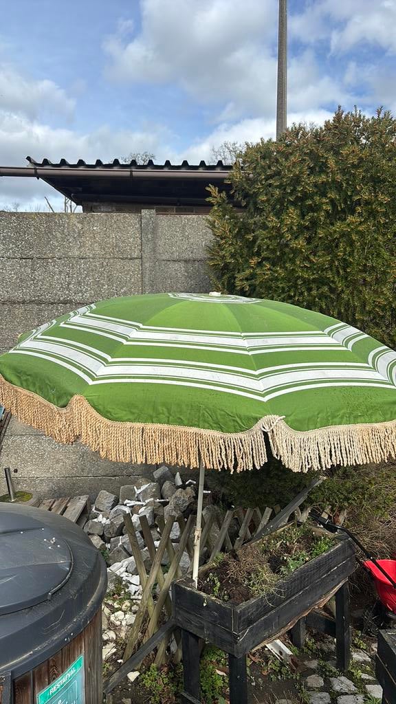 Retro parasol, Ophalen, Gebruikt, Strandparasol, Kantelbaar