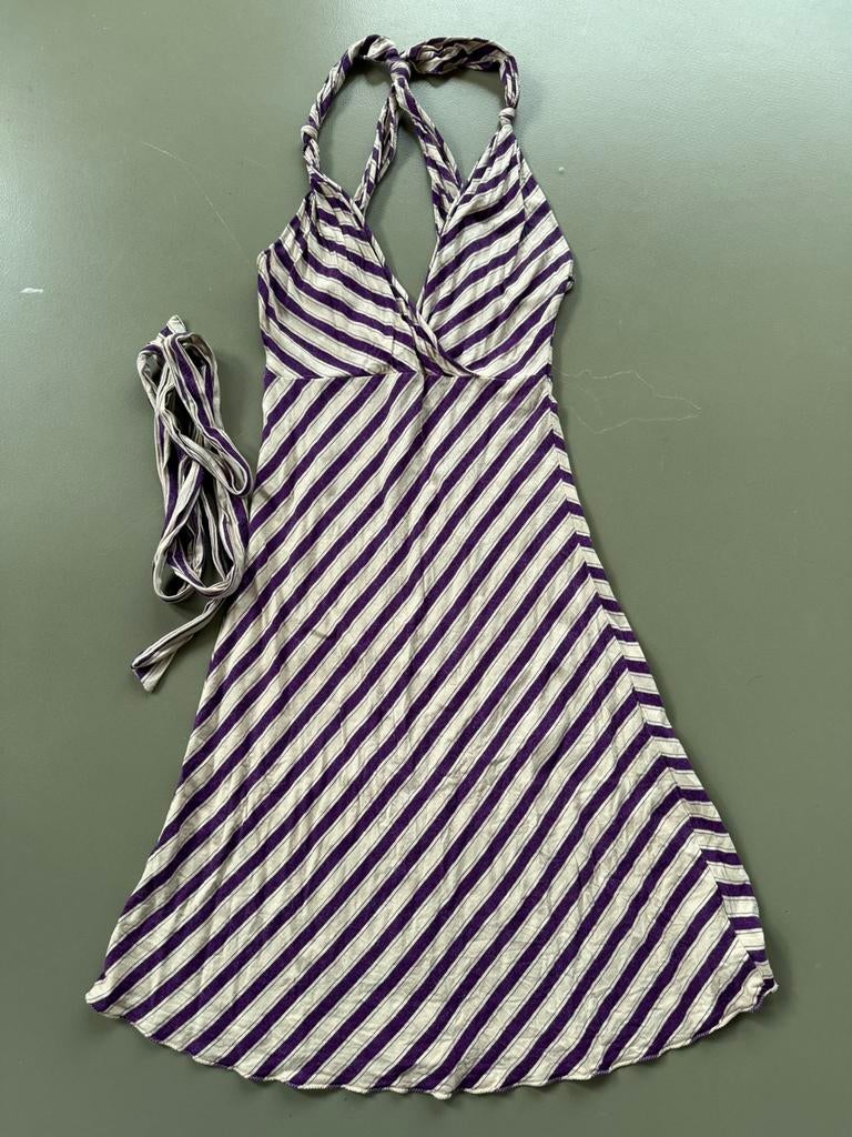 Strandjurk By Malene Birger mt S paars/ecru, Kleding | Dames, Overige kleuren, Verzenden, Maat 36 (S), Gedragen