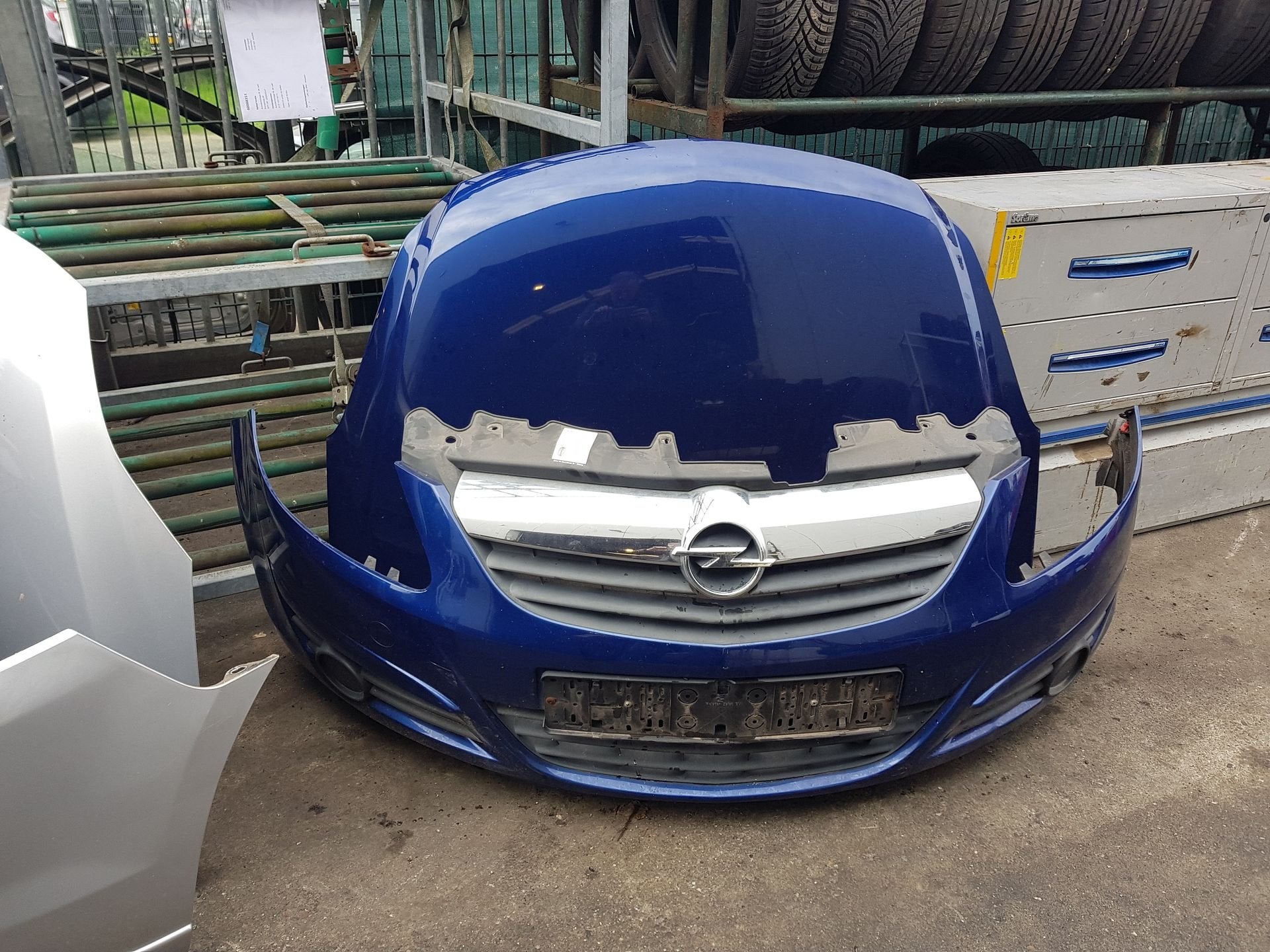 OPEL CORSA D VOORBUMPER +MOTORKAP  BJ 2007 TOT 2010, Gebruikt, -, Voor, -