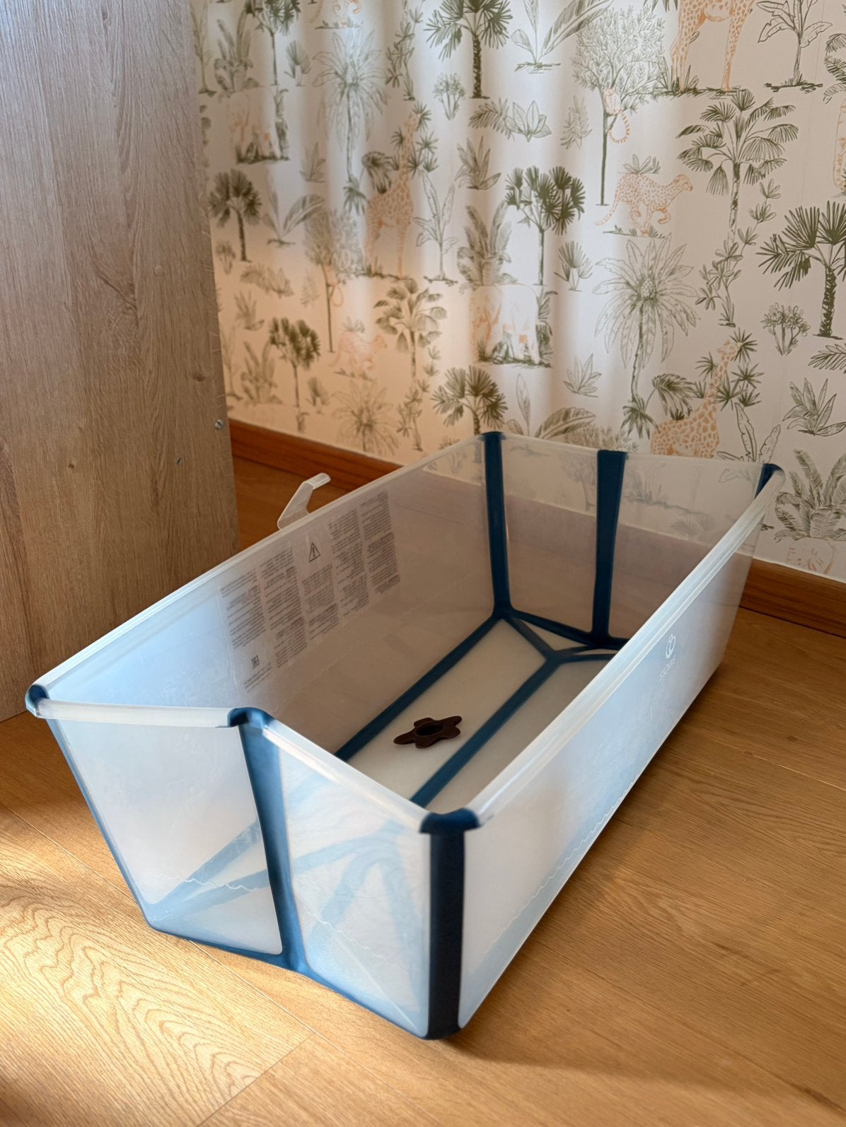 Stokke flexi bad blauw, Kinderen en Baby's, Badjes en Verzorging, Gebruikt, Badje, Standaard, Ophalen