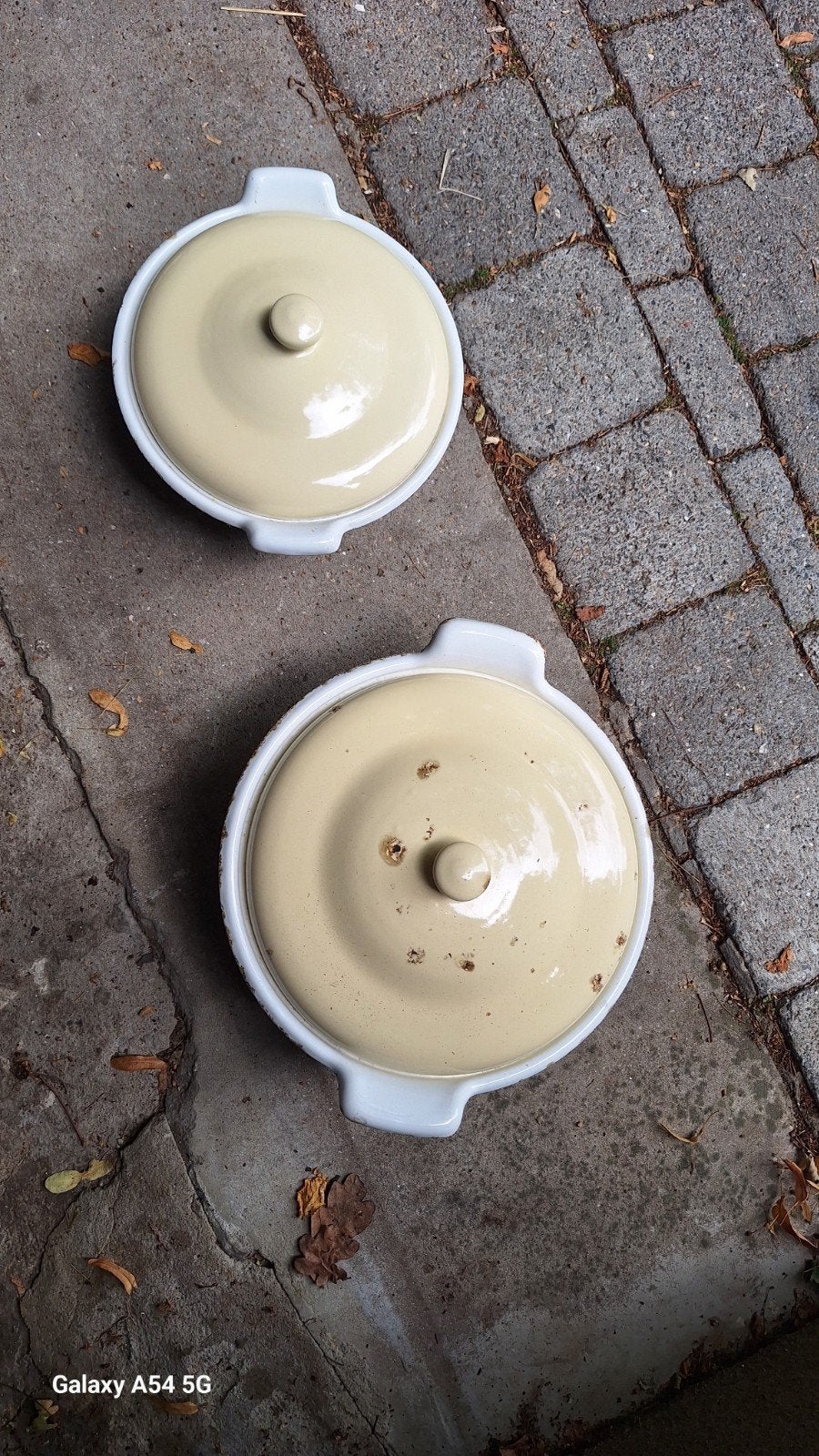 geëmailleerde kookpotten?, Enlèvement