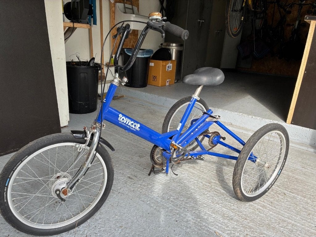 Driewieler Tomcat, Fietsen en Brommers, Fietsen | Driewielfietsen, Ophalen, Gebruikt, Trommelrem
