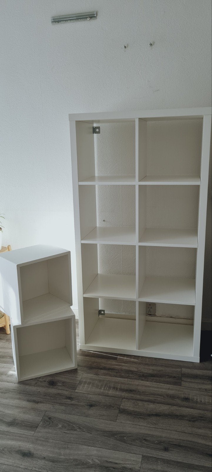 Lot de 4 meubles de rangement IKEA (Kallax + Eket) – Blanc, Ophalen