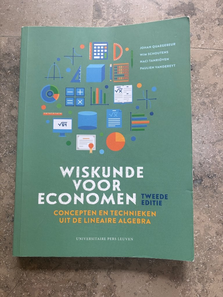 Wiskunde voor economen (deel 1), Boeken, Ophalen of Verzenden, Zo goed als nieuw, Hogeschool