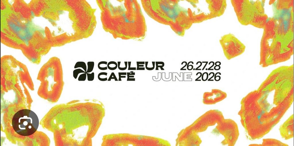 Carte Couleur Cafe 2026 les 26/06, 27/06 ou 28/06, Enlèvement