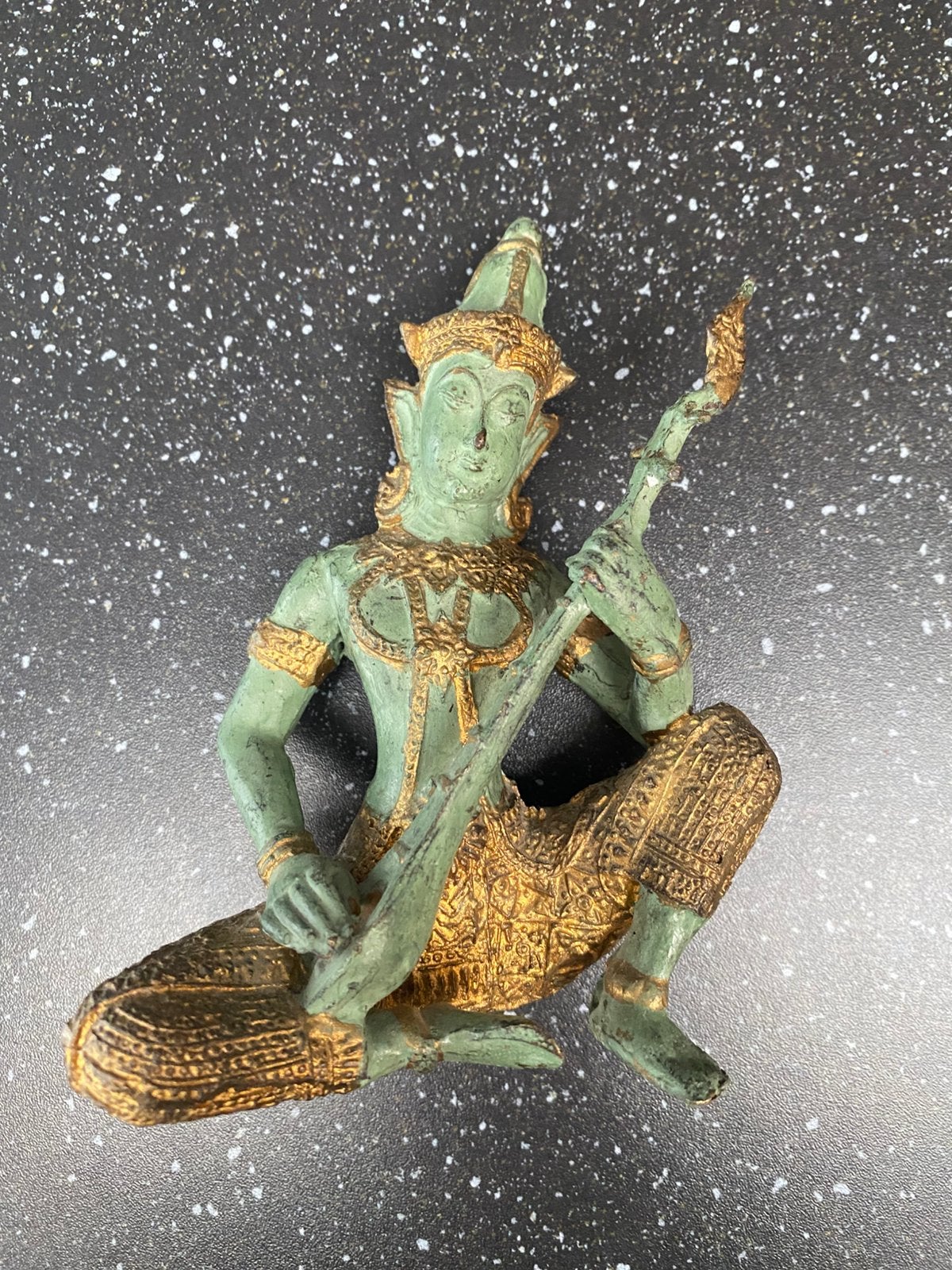 Thais Rama beeldje met stempel, Antiek en Kunst, Ophalen of Verzenden, Brons