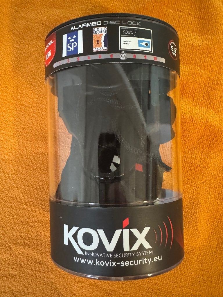 KS6 Schijfremslot met Alarm Kovix, Motoren, Ophalen, Nieuw